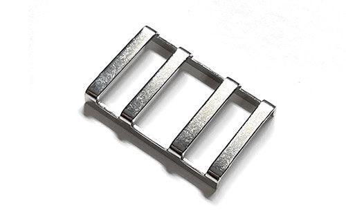 Set of 5 genuine Loop-Loc LLSSB stainless steel replacement buckles for 1-inch pool safety cover straps.