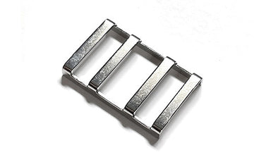 Set of 5 genuine Loop-Loc LLSSB stainless steel replacement buckles for 1-inch pool safety cover straps.