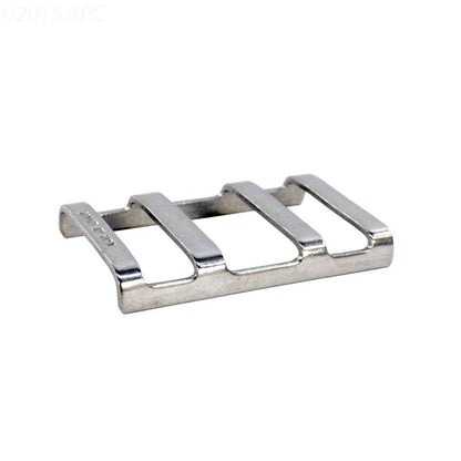 Set of 5 genuine Loop-Loc LLSSB stainless steel replacement buckles for 1-inch pool safety cover straps.