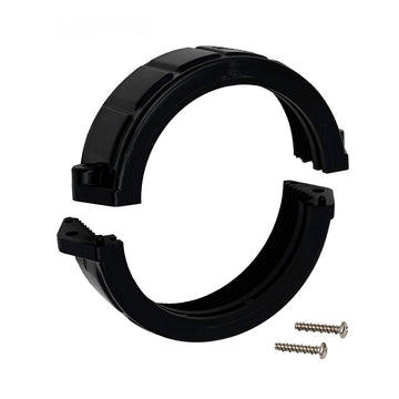 Black Magic Plastics 0121108025 2.5 inch hot tub heater union split nut replacement with assembly screws.