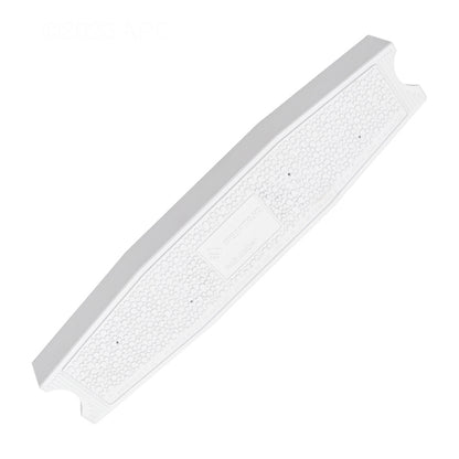 Angled top view of the white Paragon Aquatics 44104 sloping pool ladder replacement step, showing the textured anti-slip surface.