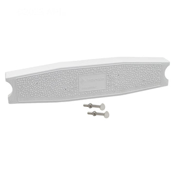 White Paragon Aquatics 44104 18.25-inch sloping pool ladder replacement tread with mounting hardware.
