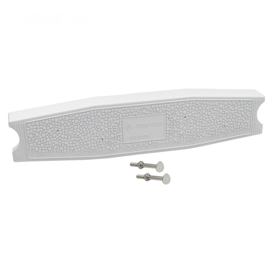 White Paragon Aquatics 44104 18.25-inch sloping pool ladder replacement tread with mounting hardware.