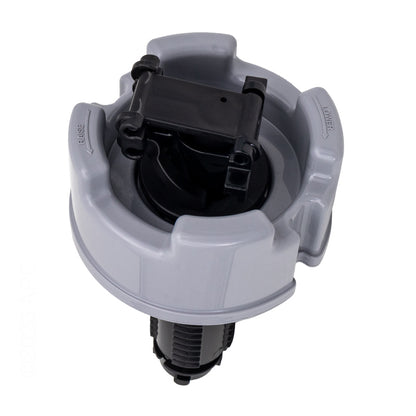 Front view of Paramount ParaLevel Start Up Kit 004760292100 showing the internal float assembly and Posi-Click adjustment dial.
