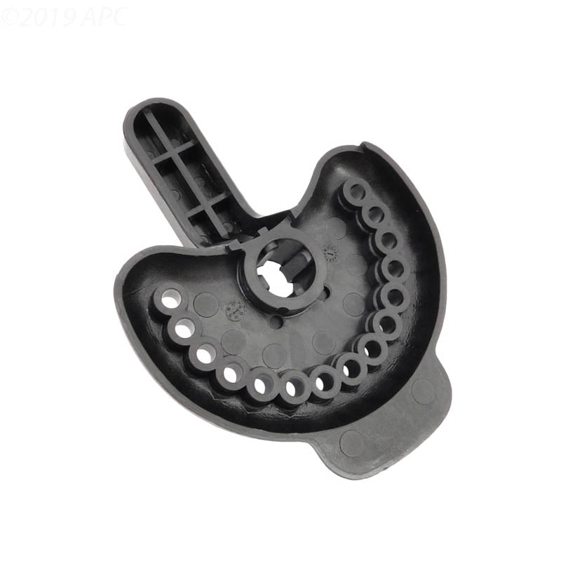 Underside spline and mounting detail for the Pentair 270028Z diverter valve handle.