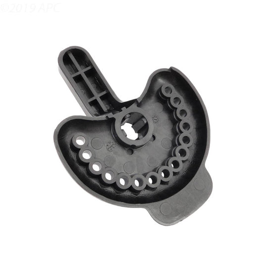 Underside spline and mounting detail for the Pentair 270028Z diverter valve handle.