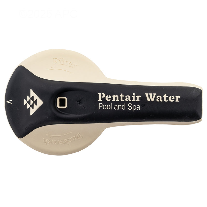 Genuine Pentair 270187Z FullFloXF backwash valve replacement handle top view with logo.