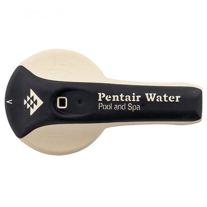 Genuine Pentair 270187Z FullFloXF backwash valve replacement handle top view with logo.