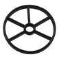 Black Pentair 271104 G-416 five-spoke 1.5-inch multiport valve spider diverter gasket.