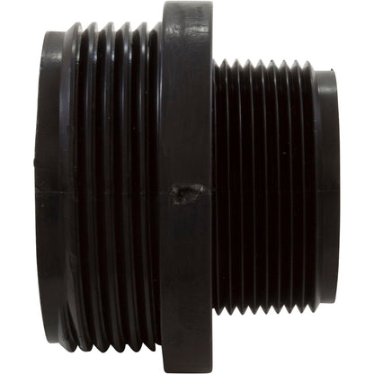 Side profile of Pentair 354588Z adapter showing the transition from 1.5" Male NPT pipe threads to 1.5" Male Buttress threads.