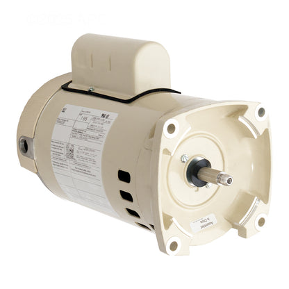 Pentair 355022S 1HP Square Flange Replacement Motor for WhisperFlo WF-4 and WF-26 Pumps - Almond Color.