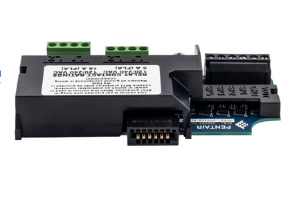 Side view of Pentair 356365Z Relay Board showing Pentair branding and electrical component housing