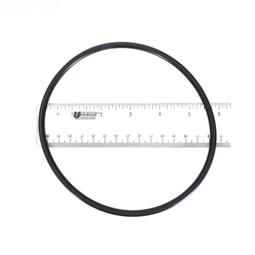 Genuine Pentair 357255Z SuperFlo and OptiFlo pump lid O-ring with inch scale detail view.