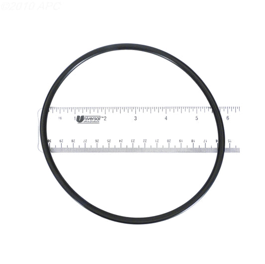 Genuine Pentair 357255Z SuperFlo and OptiFlo pump lid O-ring with inch scale detail view.