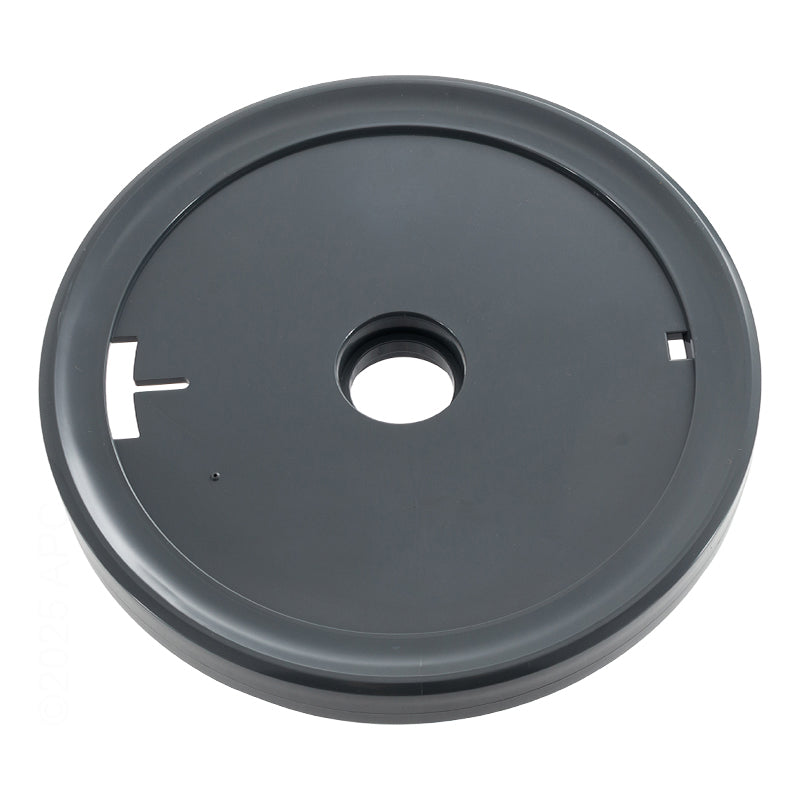 Genuine Pentair 360006 Legend gray replacement cleaner wheel, front face view without bearings.