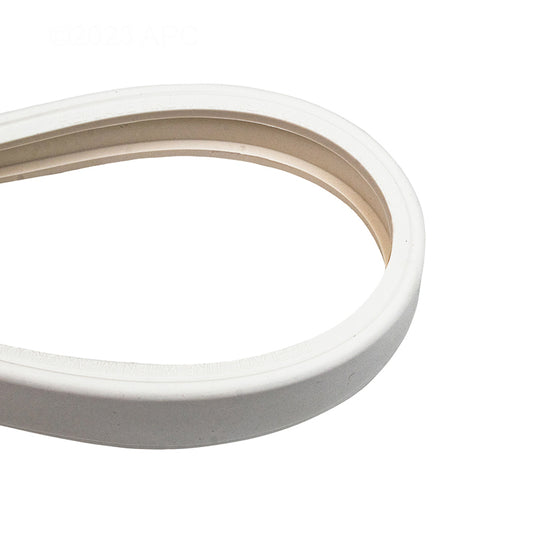 Side profile and tread detail of the genuine Pentair 360007 white rubber cleaner tire.