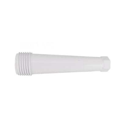 Genuine Pentair 46543000 white Venturi jet diversion nozzle, threaded side view.