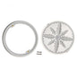 Genuine Pentair 500103 8-inch StarGuard white main drain cover with short ring and included fasteners.