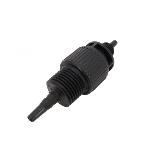 Angled view of the Pentair 521508 threaded suction fitting and tube connection.