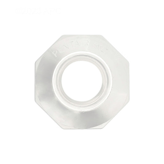 Front view of the genuine white Pentair 542002 Economy Insider 1-1/2-in Slip Inlet Fitting.
