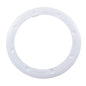 Front view of the genuine white Pentair ColorVision Bubbler Color Ring (590105Z) for gunite pools.