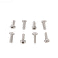 Front view of Pentair ColorVision Bubbler Lens Screw Kit 590119Z with eight stainless steel screws