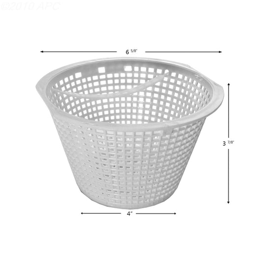 Genuine Pentair American FAS 100 white above-ground skimmer basket replacement.
