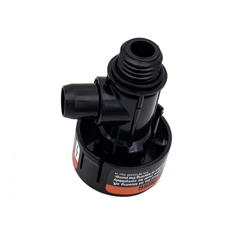 Pentair 98209800 Air Relief Valve Assembly - Bottom View Showing Mounting Thread and Gasket