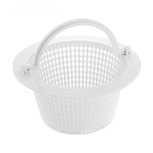 Genuine Pentair 513330 HydroSkim white perforated skimmer basket with carry handle.
