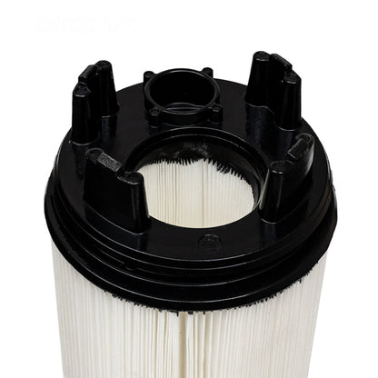 Bottom angled view of Genuine Pentair Sta-Rite 170145 S7M120 inner cartridge showing black molded end cap and standoffs.