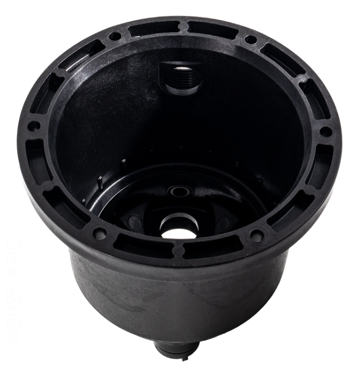 Interior view of the Pentair ZBR39320 Pump Body showing the internal threading and smooth volute chamber for high-performance water flow.