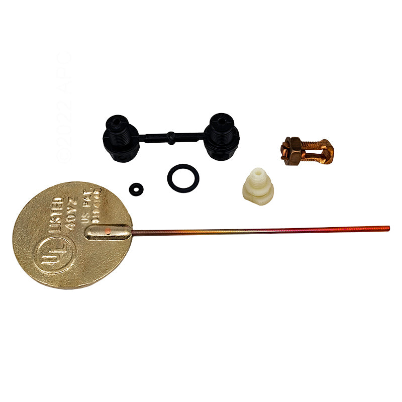 Solid bronze Perma-Cast PB-AG above ground pool water bonding fitting complete kit with wire seal lug and o-rings.