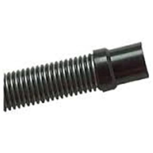 Plastiflex FC156 1.5 inch by 6 foot above ground pool filter hose in grey showing molded cuff