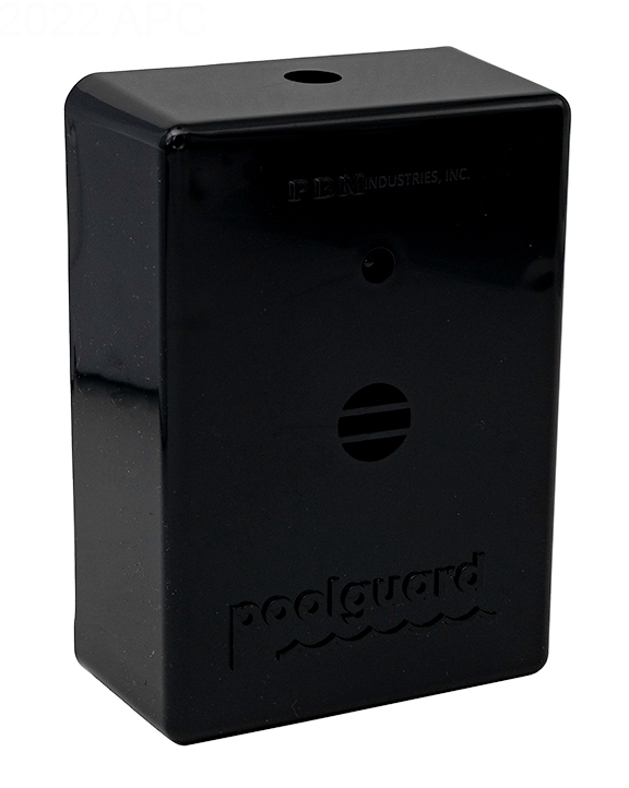 Indoor remote receiver for the PoolGuard PGRM2 pool alarm, featuring a wireless range of up to 200 feet.