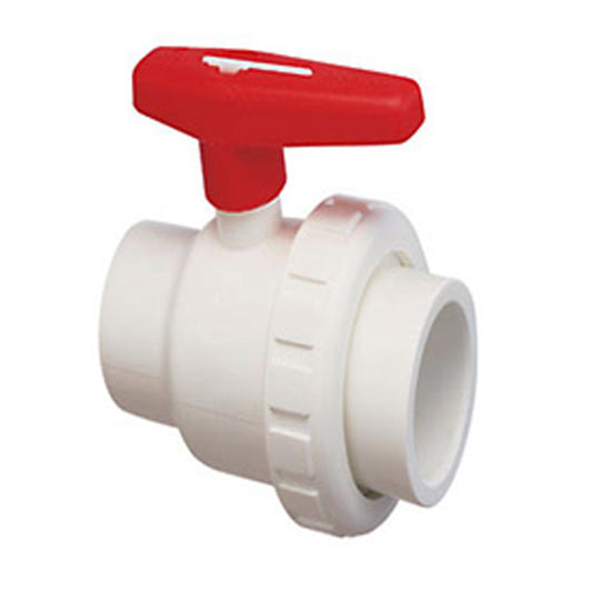 Praher 150-010 1.5" SKT Single Union Ball Valve PVC Schedule 80
