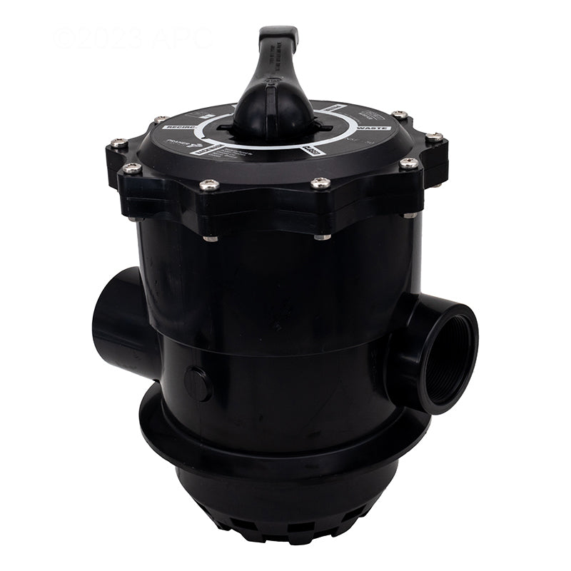 Praher PRTM22PB 2in Top Mount Valve - Side View Showing 8.22in Clamp Flange