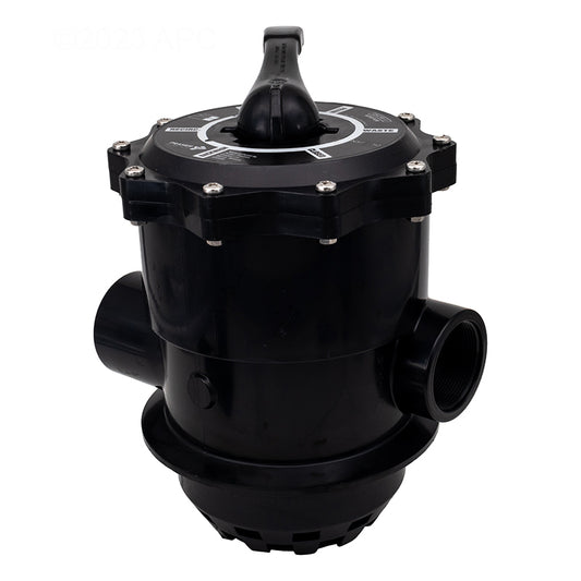 Praher PRTM22PB 2in Top Mount Valve - Side View Showing 8.22in Clamp Flange