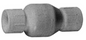 Grey PVC Flo Control PV101120 2-inch Slip Spring Check Valve for pool and spa plumbing systems.