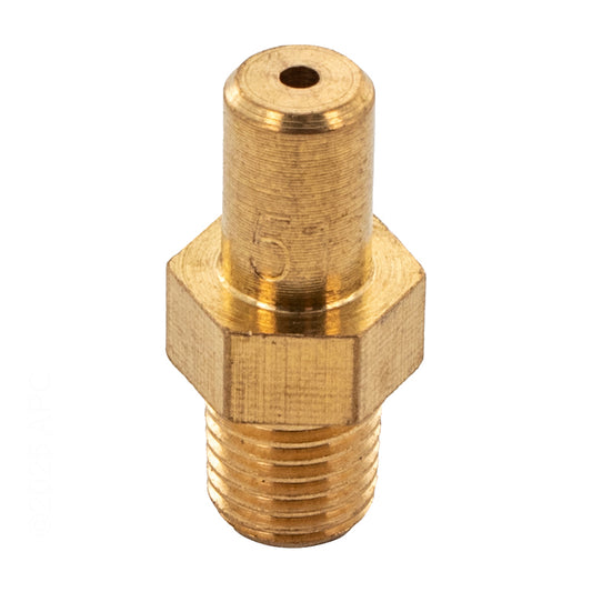 Genuine Raypak 350080F natural gas #51 sea-level burner orifice metering end.