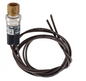 Raypak H000078 Control Low Pressure Switch featuring a brass threaded connection and wire leads for pool heat pump safety systems.