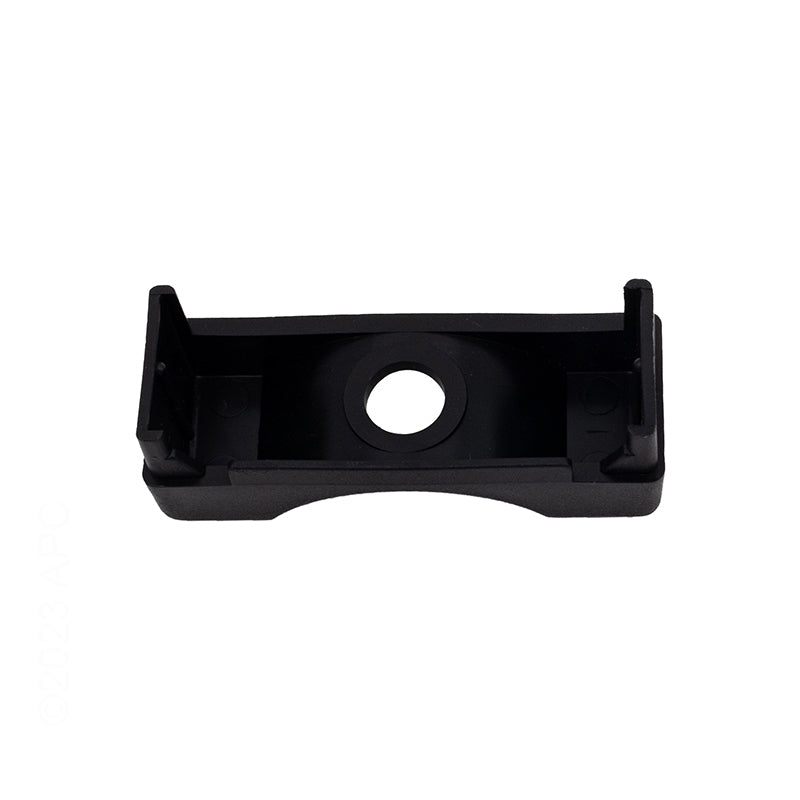 Bottom reverse view of genuine S.R. Smith SR6300 6-300 black plastic Elite ladder tread end cap