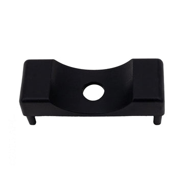 Top view of genuine S.R. Smith SR6300 6-300 black plastic Elite ladder tread end cap