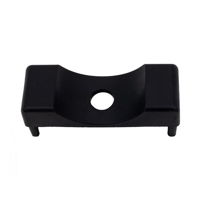 Top view of genuine S.R. Smith SR6300 6-300 black plastic Elite ladder tread end cap