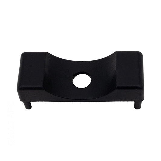Top view of genuine S.R. Smith SR6300 6-300 black plastic Elite ladder tread end cap