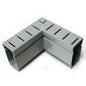 Stegmeier D9G 90-Degree Pool Deck Drain Angle Fitting in Grey