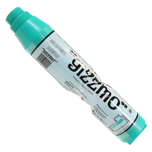 Swimline Hydrotools Super Gizzmo GIZ2 16-inch green pool skimmer winter guard, diagonal view