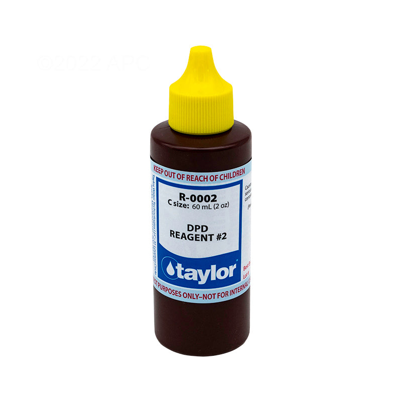 Taylor R-0002-C 2 oz DPD Reagent #2 Dropper Bottle for Pool Water Testing