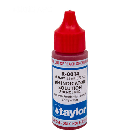 Taylor R-0014-A 0.75 oz Phenol Red pH Indicator Reagent - Front View