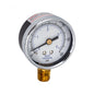 Waterco WC30B3000 0-60 PSI Bottom-Mount Pool Filter Pressure Gauge - Front view showing the 0-60 PSI and 0-4 bar dial face.