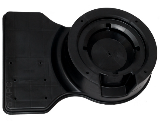 Waterway WW6727241 1-piece black plastic filter base for Clearwater II and ProClean pool filter systems.